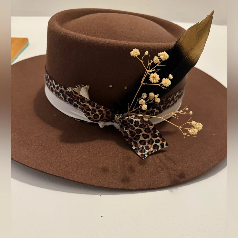 GIGI PIP Brown Hat with Black Interior - Picture 3 of 9